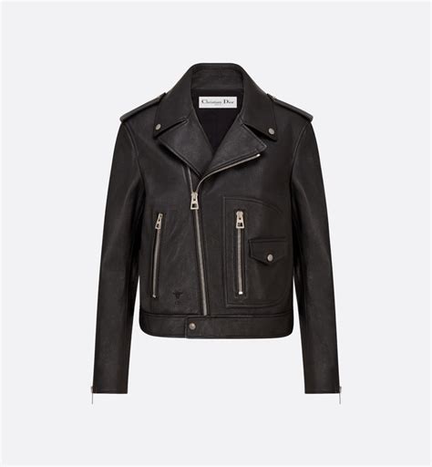 dior bikerset|Biker Jacket Black Goatskin .